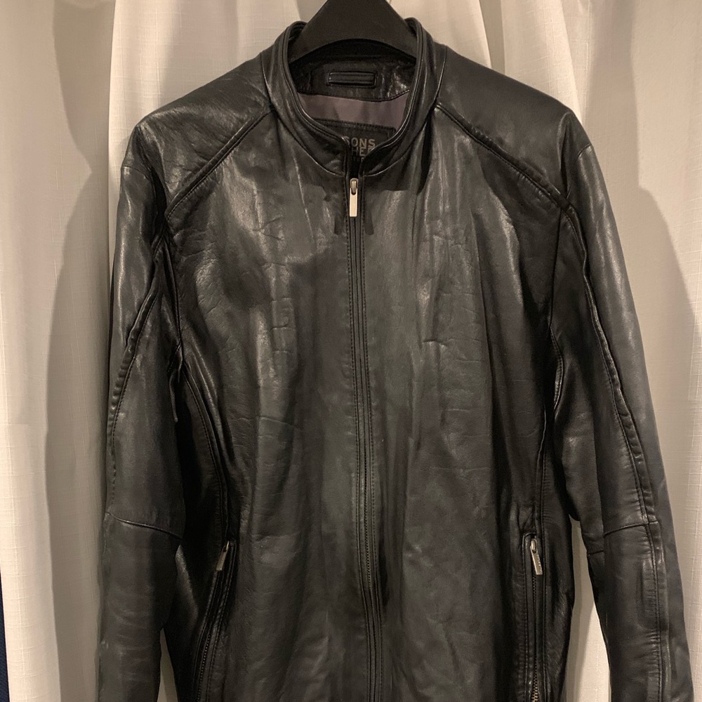 Men leather blazer